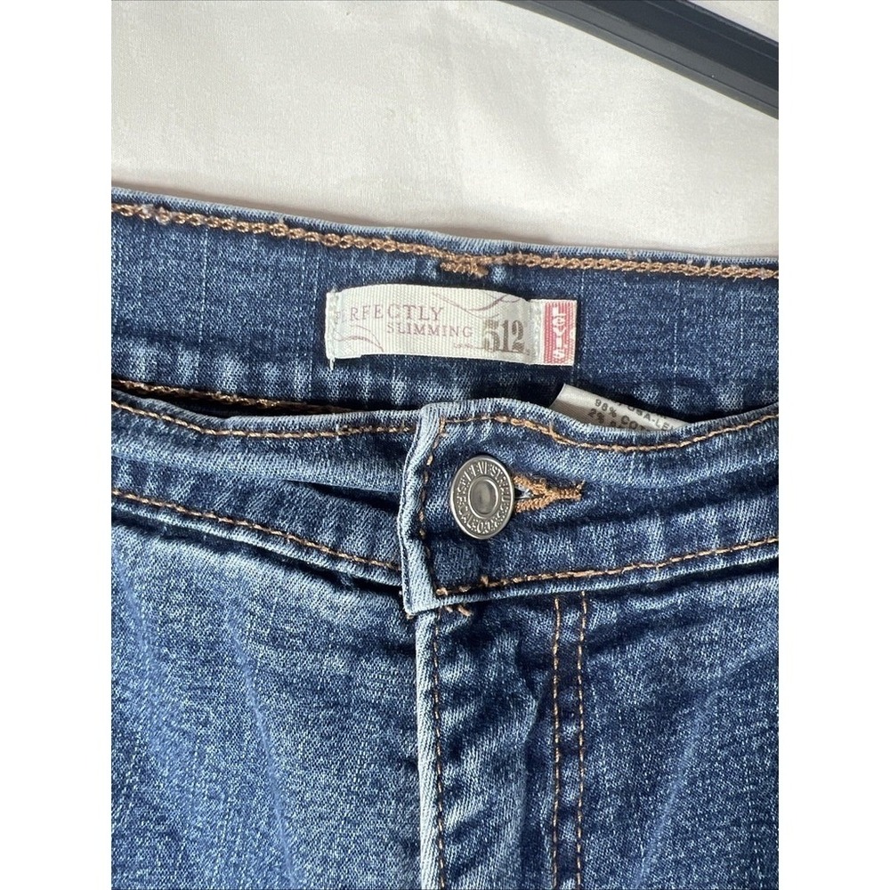 Levi's‎ 512 Perfectly Slimming Boot Cut Jeans Women's 18 S/C High Rise Cotton - Picture 4 of 12